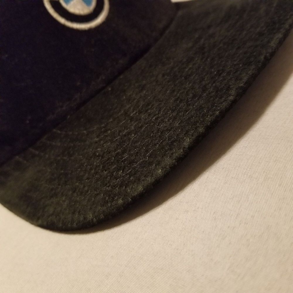 Mens BMW Lifestyle Embroidered Leather Strapback Dad Cap suede Adjustable. - Picture 6 of 13